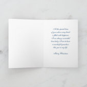 Blue Wirbel Grandson Frohe Weihnachtskarte Feiertagskarte (Innenseite)