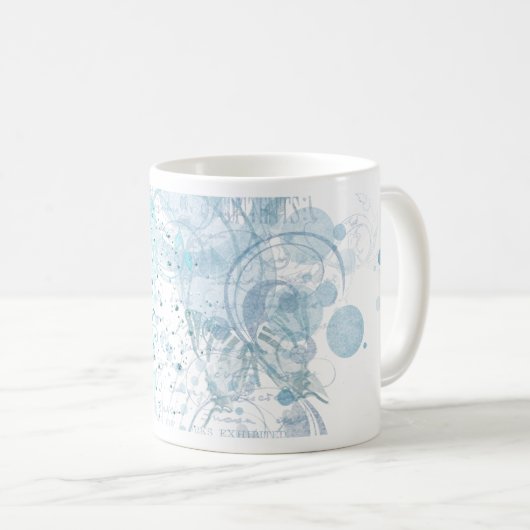 Blue Wirbel Kaffeetasse (VorderseiteRechts)