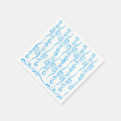 Blue Wirbel Napkins Serviette (Ecke)