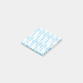 Blue Wirbel Notepad Post-it Klebezettel (angewinkelt)