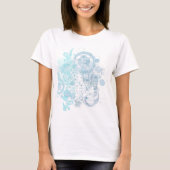 Blue Wirbel T-Shirt (Vorderseite)