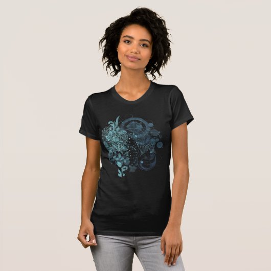 Blue Wirbel T-Shirt (Vorne ganz)