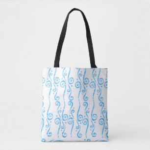 Blue Wirbel Tasche
