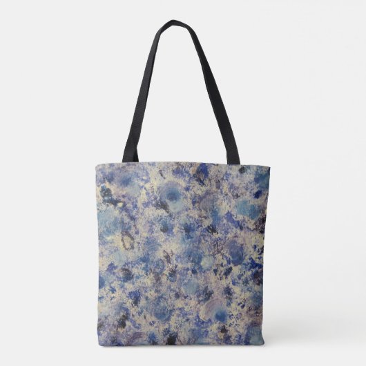 Blue Wirbel Tote Bag Tasche (Rückseite)