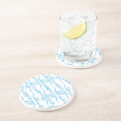 Blue Wirbel Untersetzer (Seite)