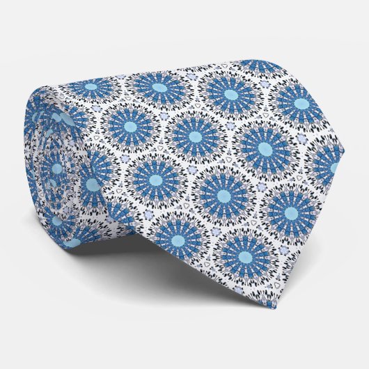 Blue Wish Neck Tie Krawatte (Gerollt)