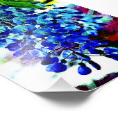 Blue Wisteria Fotodruck (Ecke)