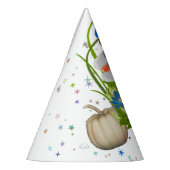 Blue Wizard Fall Pumpkins Party Hat Partyhütchen (Links)