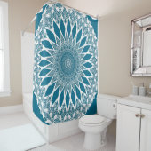 Blue Woad Tristyns Mandala Duschvorhang (Beispiel)