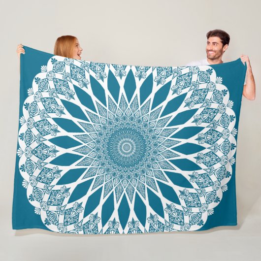 Blue Woad Tristyns Mandala Fleecedecke (Beispiel)