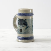 Blue Wolf Bierglas (Vorderseite Links)