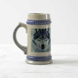 Blue Wolf Bierglas