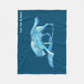 Blue Wolf Fleecedecke (Vorderseite)