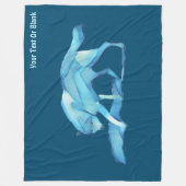 Blue Wolf Fleecedecke (Vorderseite)