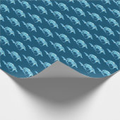 Blue Wolf Geschenkpapier (Ecke)