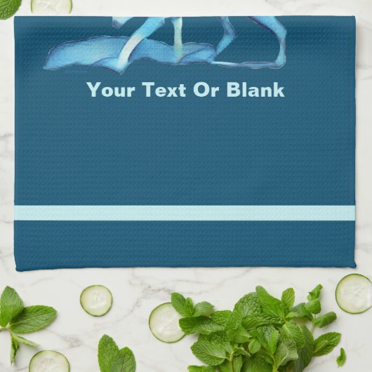 Blue Wolf Geschirrtuch (Gefaltet)