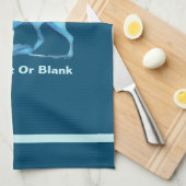 Blue Wolf Geschirrtuch (Viertel Falte)