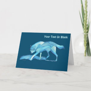 Blue Wolf Karte