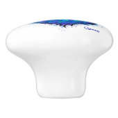 Blue Wolf - Knob Keramikknauf (Seitenansicht)