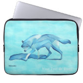Blue Wolf Laptop Sleeve (Vorderseite)