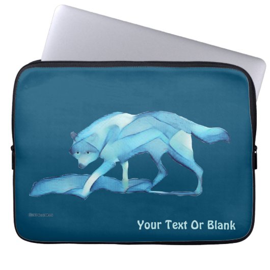 Blue Wolf Laptopschutzhülle (Vorderseite)