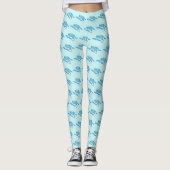 Blue Wolf Leggings (Vorderseite)