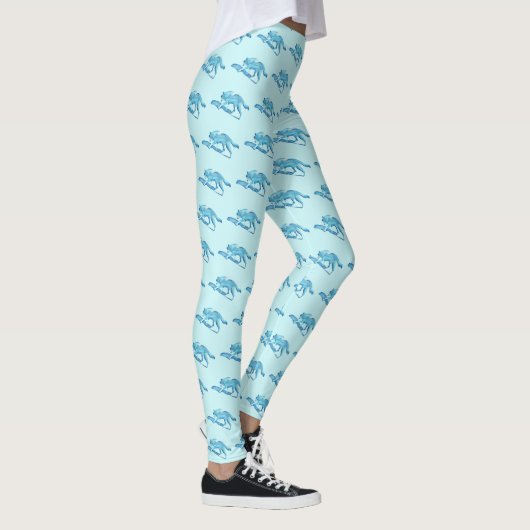 Blue Wolf Leggings (Rechts)