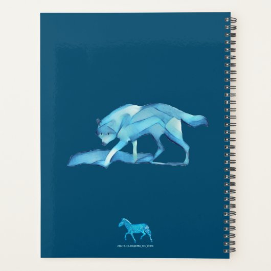 Blue Wolf Notebook Planer (Rückseite)