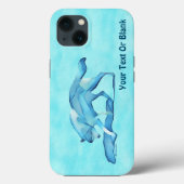 Blue Wolf On Snow Case-Mate iPhone Case (Rückseite)