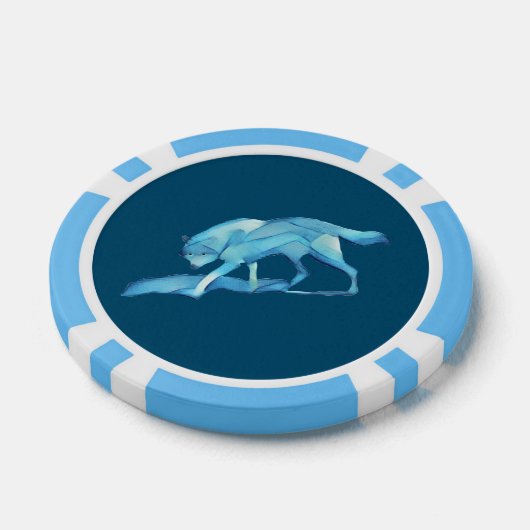 Blue Wolf Pokerchips (Einzeln)