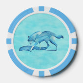 Blue Wolf Pokerchips (Vorderseite)