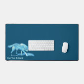 Blue Wolf Schreibtischunterlage (Tastatur & Maus)