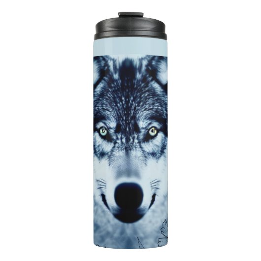Blue Wolf Thermosbecher (Vorderseite)