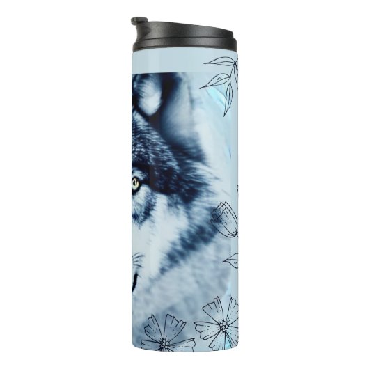 Blue Wolf Thermosbecher (Nach rechts gedreht)