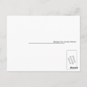 Blue Wolfie Postcard Postkarte (Rückseite)