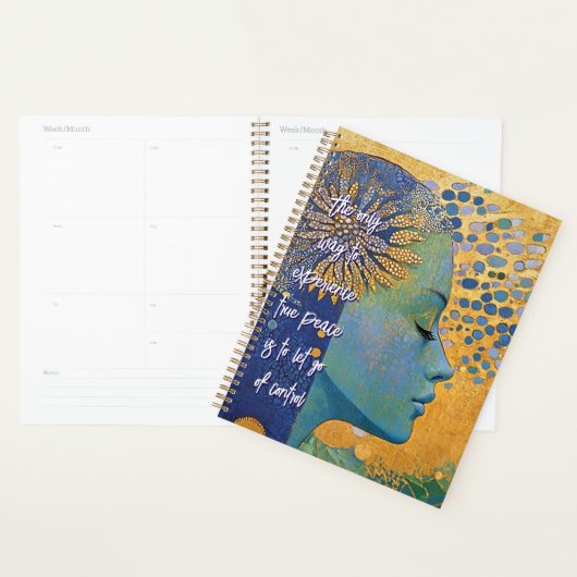 Blue Woman Let Go Of Control Planner Planer (Anzeige)