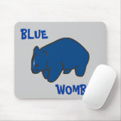 Blue Wombat Mouse Pad Mousepad (Mit Mouse)