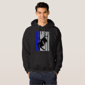 Blue Womens Believe Dance Inspirational Dancer Gir Hoodie (Vorne ganz)