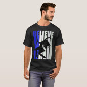 Blue Womens Believe Dance Inspirational Dancer Gir T-Shirt (Vorne ganz)
