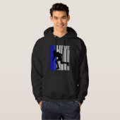 Blue Womens Believe Roller Skating Inspirational S Hoodie (Vorne ganz)