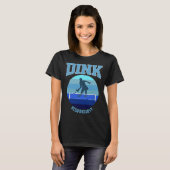 Blue Womens Pickleball Dink Responsibly T-Shirt (Vorne ganz)