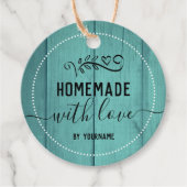 Blue Wood Extravagante Skriptemade mit Liebe Busin Geschenkanhänger (Vorderseite)