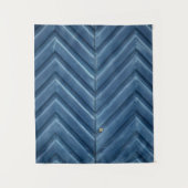 Blue wooden chevron wall wandteppich (Vorderseite)