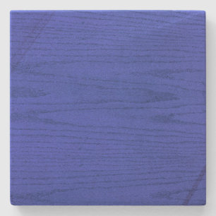 Blue Woodgrain Square Untersetzer