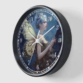 Blue Woodland Faiasy Fantasy Art Uhr (Winkel)