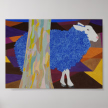 Blue Wool Sheep