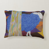 Blue Woold Sheep Dekokissen (Rückseite)