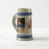 Blue World ist der beste Vater für individuelle Fo Bierglas (Vorderseite Links)