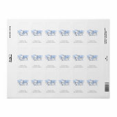 Blue World Map Reise beginnt Mini Candy Bar Wrap Adressaufkleber (Vorne)