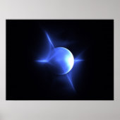 Blue World Print Poster (Vorne)